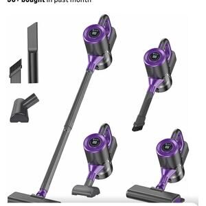 Cordless Vacuum CleanerPowerful Suction Stick Rechargeable for Hard Floor Carpet